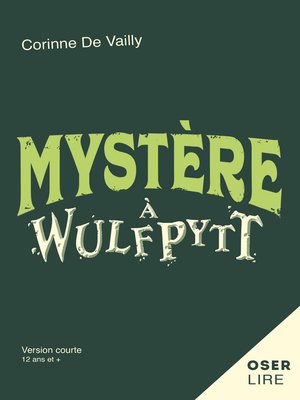 cover image of Mystère à Wulfpytt